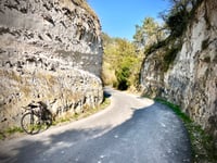 Route des Crètes depuis La Roche Guyon par Rue Vieille Charriere de Gasny