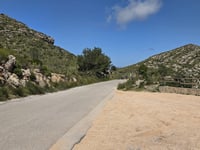 Col de sa Paret desde Cala Mitjana