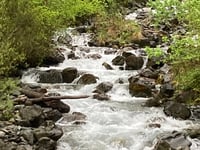 Pont du Vorz von Saint-Agnès über Chemin des Cascades