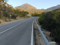 Alto de Finestrat von Benidorm über CV-758