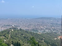 Tibidabo über Carretera de l'Arrabassada