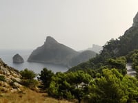 Coll de la Creueta from Platja Formentor