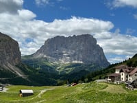 Passo Gardena from Plan de Gralba