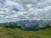 Passo Sella from Plan de Gralba