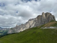 Passo Sella from Plan de Gralba