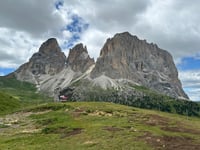 Passo Sella from Plan de Gralba