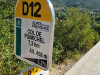 Col de Puimichel from Malijai