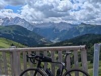 Passo Sella from Plan de Gralba