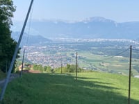Les Chappes vanuit Le Mas Montacol