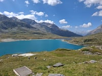 Passo del Bernina von Samedan