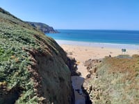 Route de Plémont von Plémont Beach