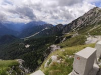 Klanška Škrbina / Mangartsko sedlo from Predel Mangart