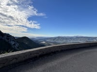 Col de la Madone de Gorbio from La Turbie
