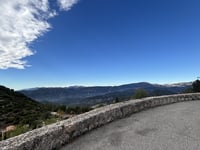 Col de la Madone de Gorbio from La Turbie