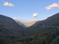 Torre / Serra da Estrela von Rio Zêzere über Serra de Baixo