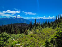 Mount Revelstoke vanuit Revelstoke