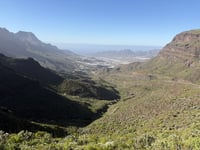 Degollada de la Aldea from La Ladera