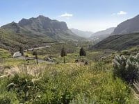Degollada de la Aldea from Playa de Tasarte