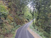 Mur de Chastel Marlhac depuis Vebret
