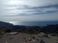 Col de la Madone de Gorbio von Menton