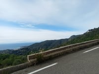 Col de la Madone de Gorbio von Menton