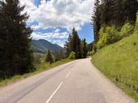 Les Chaberts from Les Bayles via Routes des Rages