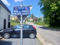Rue de la Hardt vanuit Martelange