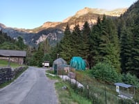 Baite di Mezzeno from Lenna via Lago Bernigolo