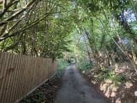 Upper Mill Lane from Cheltenham