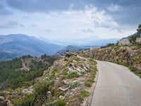 Coll de la Garga vanuit Riu de Xaló