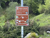 Colle della Dieta desde Mezzenile