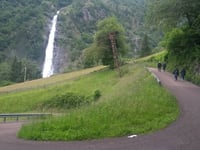 Cascata di Parcines from Tel / Töll