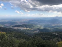 Santuari de la Mare de Déu del Mont from Cabanelles