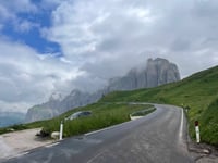 Passo Sella from Plan de Gralba
