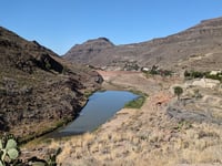 Presa de la Gambuesa desde Faro de Maspalomas