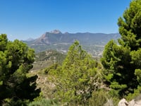 Puerto de Tibi über Tibi