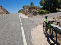 Puerto de Tibi über Tibi
