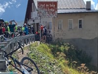 Passo Sella from Plan de Gralba