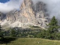 Passo Sella from Plan de Gralba