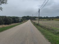 Route d'Uchaux da Les Farjons