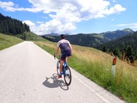 Passo Brocon from Castello Tesino