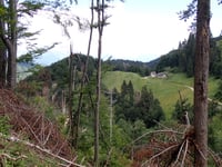 Monte Grappa von Seren del Grappa über Chiesa Nuova