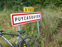 Ascension de Puycasquier über Route d'Augnax