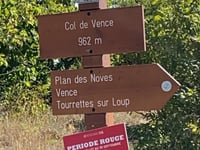 Col de Vence depuis Vence