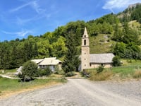 Abbaye du Laverq from Méolans-Revel