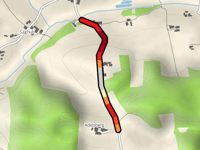 Adelsberg vanuit Höllbruck