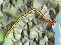 Akamina Parkway von Waterton Park