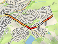 Alders Road via Short Bank Road