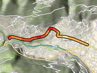 Alte Landstrasse vanuit Algund-Lagundo