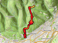 Alpe del Vicerè von Albavilla über Via Partigiana